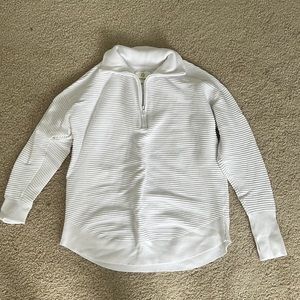 White Quarter-zip
